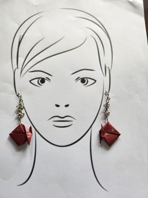 Pendientes en forma de pez