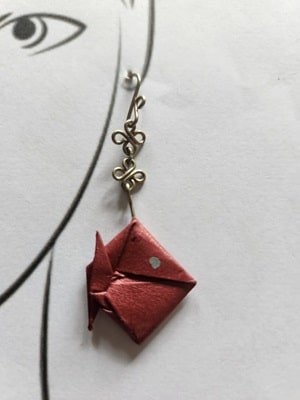 Pendientes en forma de pez