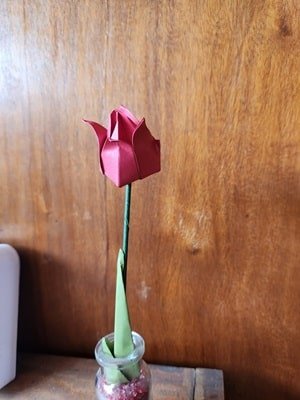 Tulipán de origami Flor de tulipan